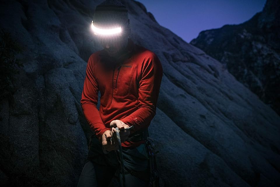 Lampe frontale LED Cob avec capteur et batterie intégrée, rechargeable