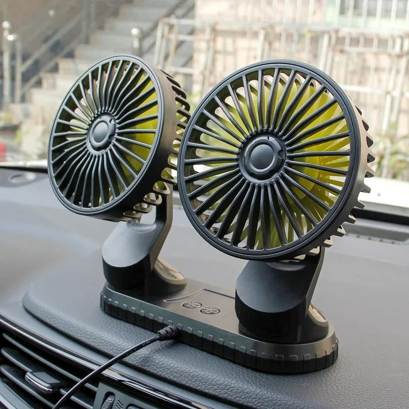 VENTILATEUR DE VOITURE AVEC ROTATION À 360°